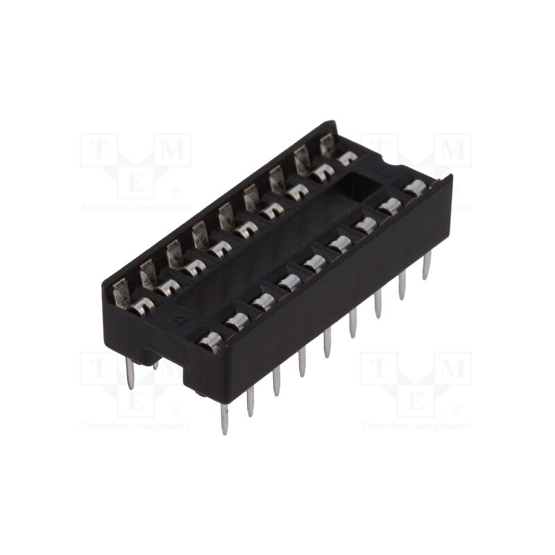 50 pcs : DS1009-18AT1NX-0A2 - Socket: integrated circuits, DIP18, 7.62mm, THT, Pitch: 2.54mm