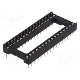 50 pcs : DS1009-32AT1WX-0A2 - Socket: integrated circuits, DIP32, 15.24mm, THT, Pitch: 2.54mm