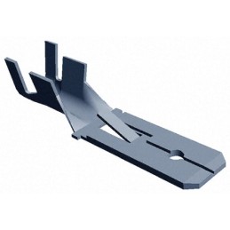 25 pcs - TE Connectivity FASTIN-FASTON .250 Uninsulated Male Spade Connector, Tab, 6.35 x 0.81mm Tab Size, 4mm² to 6mm²