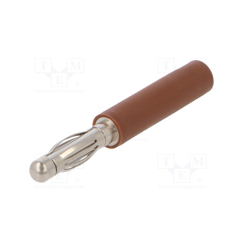 10 pcs : A 40-20 NI / BR - Adapter, 4mm banana, banana 2mm socket,banana 4mm plug, 10A