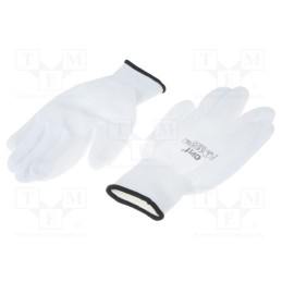 10 set : AV13074 - Protective gloves, Size: L, white