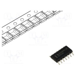10 pcs : CD74HCT02M96 - IC: digital, NOR, Ch: 4, IN: 2, SMD, SO14, 4.5÷5.5VDC, HCT