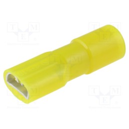 20 pcs : TMDN 630855-FA-YCL - Terminal: flat, 6.3mm, 0.8mm, female, 5.5mm2, crimped, for cable