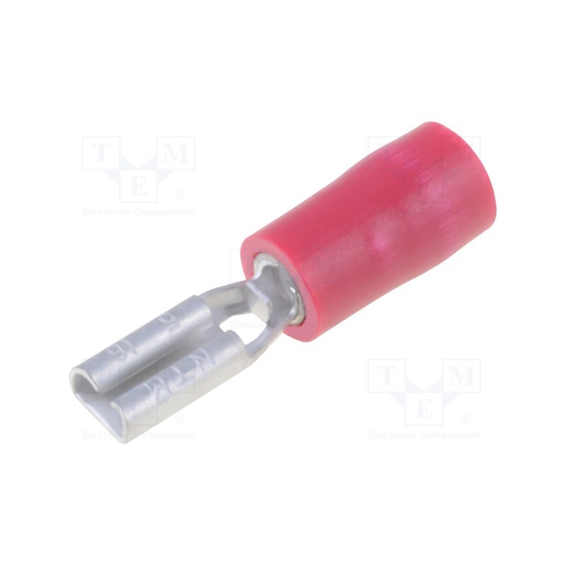 20 pcs : TMDV 280509-F-RED - Terminal: flat, 2.8mm, 0.5mm, female, 0.75÷1.25mm2, crimped