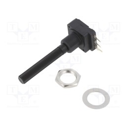 10 pcs : PC16SH10IP06201A2020TA - Potentiometer: shaft, 200Ω, 200mW, THT, 6mm, plastic, mono, carbon