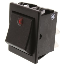 1 pcs - Arcolectric (Bulgin) Ltd DPST, On-Off Rocker Switch Panel Mount