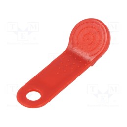 10 pcs : - Pellet memory holder in a keychain, red