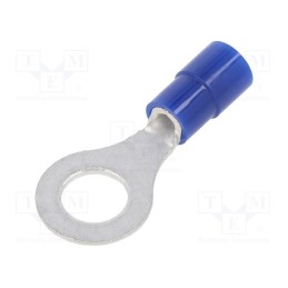 50 pcs : TMEX 2-6-BLU - Tip: ring, M6, Ø: 6.4mm, 1.04÷2.63mm2, crimped, for cable, insulated