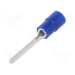 50 pcs : TMEX TC-2-16-BLU - Tip: wire pin, Ø: 1.9mm, 1.04÷2.63mm2, crimped, for cable, tinned