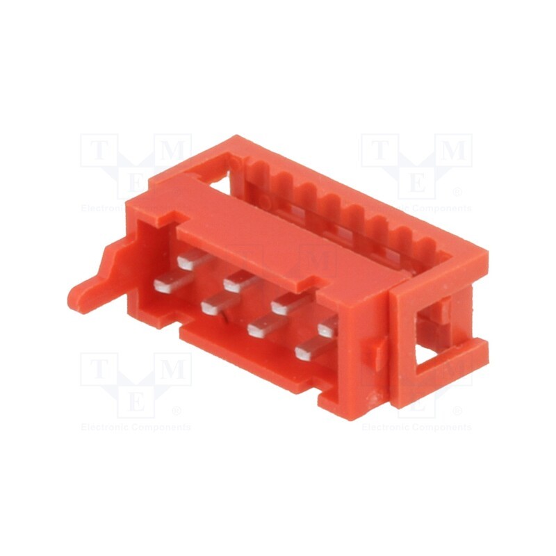 10 pcs : TMM-1-0-08-2 - Wire-board, plug, male, PIN: 8, IDC, for ribbon cable, 30V, 1A