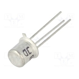 10 pcs : BC177B - Transistor: PNP, bipolar, 45V, 0.2A, 0.3/0.75W, TO18, 10dB