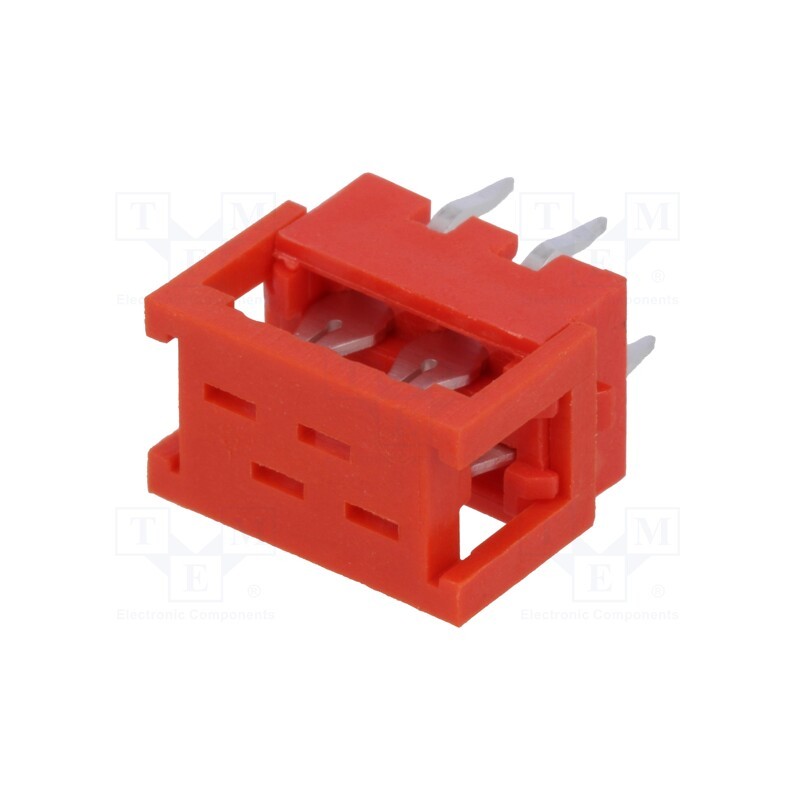 10 pcs : TMM-2-0-04-2 - Wire-board, adapter, PIN: 4, IDC,THT, on PCBs,for ribbon cable