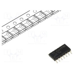 10 pcs : SN74HC74DR - IC: digital, presettable,D flip-flop, Ch: 2, SMD, SO14, HC