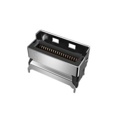 1 pcs - Amphenol ICC Vertical Edge Connector, 74-Contacts, 0.6mm Pitch