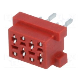 10 pcs : TMM-4-0-04-2 - Wire-board, socket, female, PIN: 4, THT, on PCBs, 30V, 1A, -40÷105°C