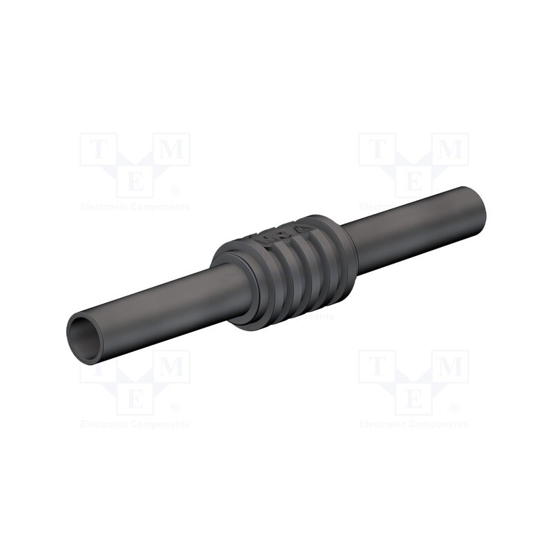 10 pcs : 66.9123-21 - Adapter,socket, 4mm banana, 32A, 1kV, 62.5mm, black
