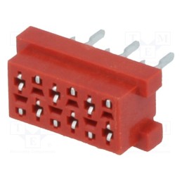 10 pcs : TMM-4-0-06-2 - Wire-board, socket, female, PIN: 6, THT, on PCBs, 30V, 1A, -40÷105°C