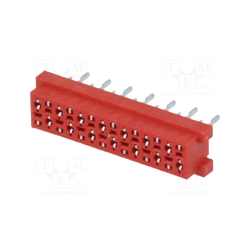 10 pcs : TMM-4-0-14-2 - Wire-board, socket, female, PIN: 14, THT, on PCBs, 30V, 1A, -40÷105°C