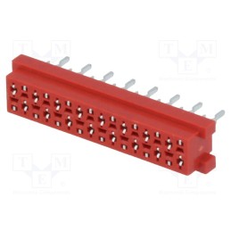 10 pcs : TMM-4-0-16-2 - Wire-board, socket, female, PIN: 16, THT, on PCBs, 30V, 1A, -40÷105°C