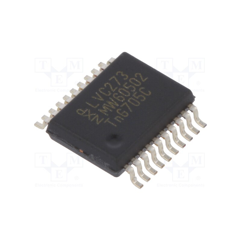 10 pcs : 74LVC273DB,112 - IC: digital, D flip-flop,resettable, Ch: 8, CMOS,TTL, SMD, SSOP20