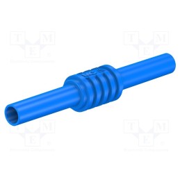 10 pcs : 66.9123-23 - Adapter,socket, 4mm banana, 32A, 1kV, 62.5mm, blue, Contacts: brass
