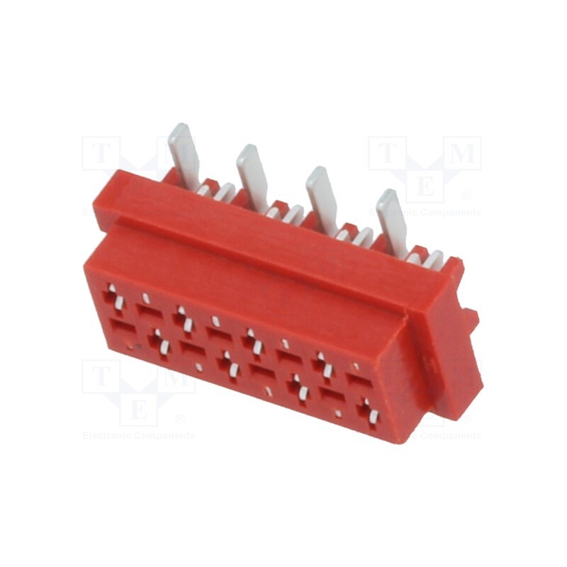 10 pcs : TMM-6-0-08-2 - Wire-board, socket, female, PIN: 8, SMT, on PCBs, 30V, 1A, -40÷105°C