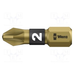 10 pcs : 5056712001 - Screwdriver bit, Pozidriv®, PZ2, Overall len: 25mm, BiTorsion