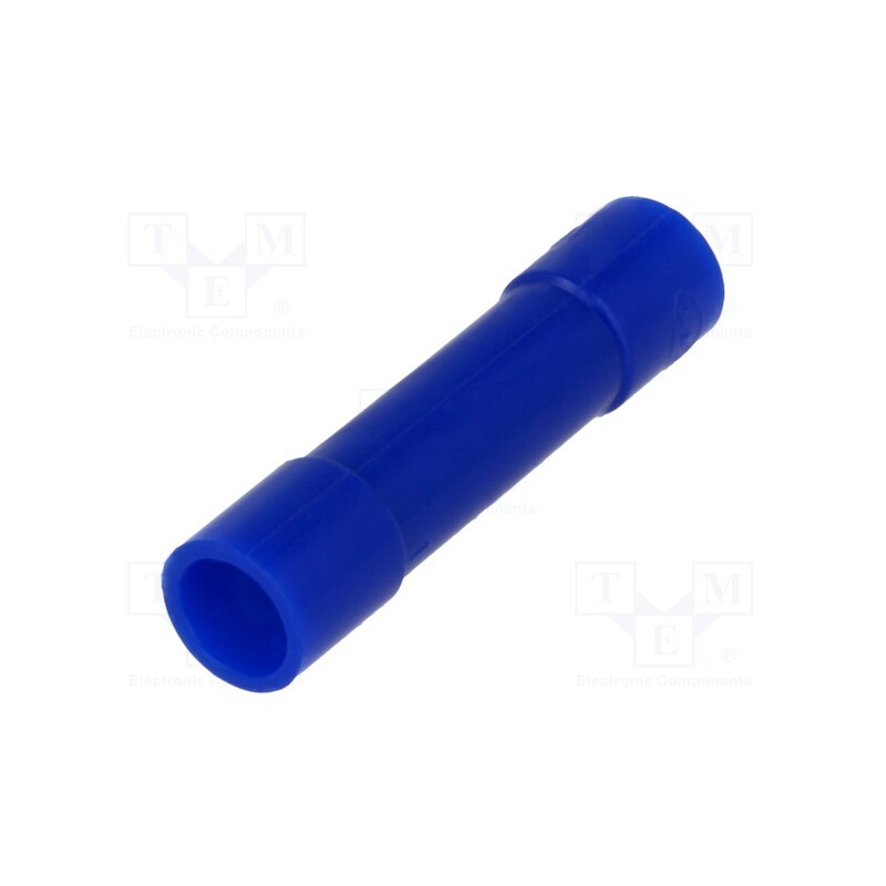 20 pcs : TMV B-2-BLU - Tip: butt splice, insulated, copper, 1.04÷2.63mm2, tinned, crimped