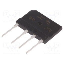 10 pcs : GBK20B - Bridge rectifier: single-phase, Urmax: 100V, If: 20A, Ifsm: 250A