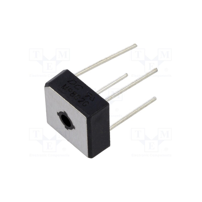 10 pcs : MP802G - Bridge rectifier: single-phase, Urmax: 200V, If: 8A, Ifsm: 240A
