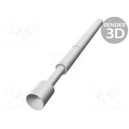 10 pcs : TK 0030N A 1,27 S 120 A - Test needle, Operational spring compression: 2mm, 3A, TK0030N