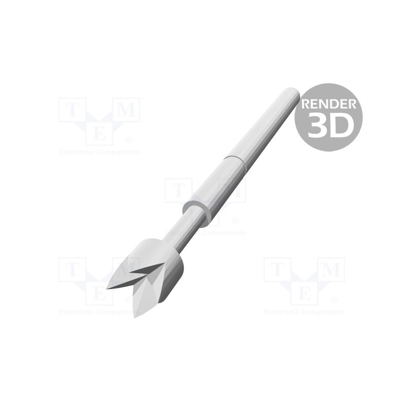 10 pcs : TK 0030N V 1,50 S 120 A - Test needle, Operational spring compression: 2mm, 3A, TK0030N