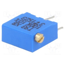 10 pcs : T93XB104KT20 - Potentiometer: mounting, multiturn, 100kΩ, 500mW, THT, ±10%, linear