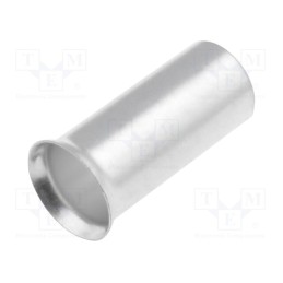 50 pcs : TUL-NI-25018 - Tip: bootlace ferrule, non-insulated, copper, 25mm2, 18mm, tinned