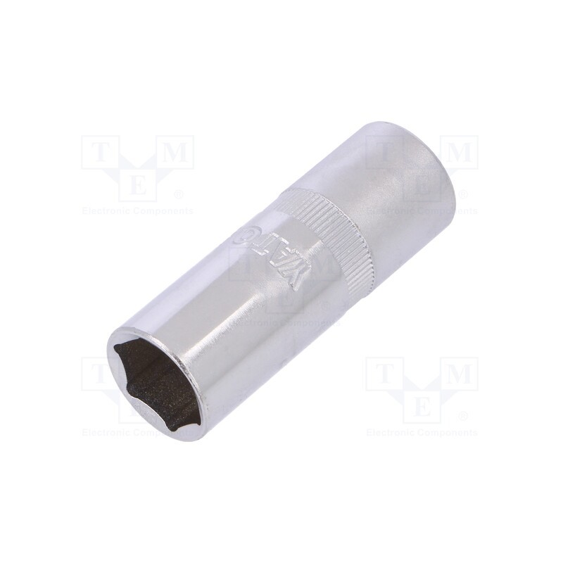 10 pcs : YT-1253 - Socket, 6-angles,for spark plugs,socket spanner, HEX 16mm, 1/2'