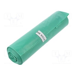 10 rol : 03-02-16511 - Trash bags, polyetylene LD, green, 160l, 10pcs.