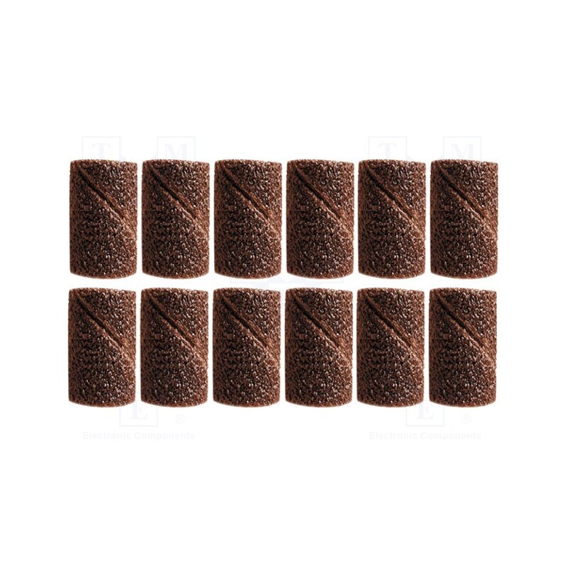 10 set : M.3680 - Grinding belts, 6.3mm, grain 60, 12pcs.