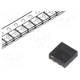 10 pcs : RCLAMP3654PATCT - Diode: diode arrays, 8V, 3A, 100W, bidirectional, SLP1616P6, Ch: 3