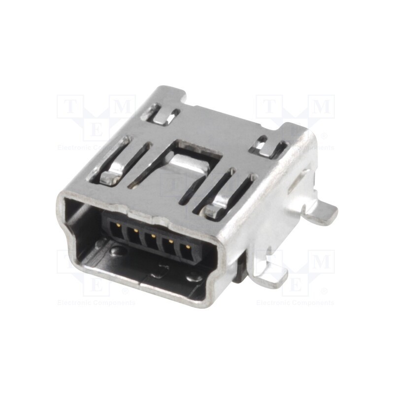 10 pcs : UB-M5BR-G14-4S (LF)(SN)(L) - Socket, USB B mini, SMT, PIN: 5, horizontal