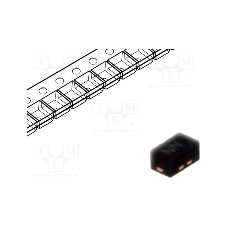 10 pcs : RCLAMP0821P.TCT - Diode: TVS, 100W, 10V, 4A, bidirectional, SLP1006P2, , Ch: 1