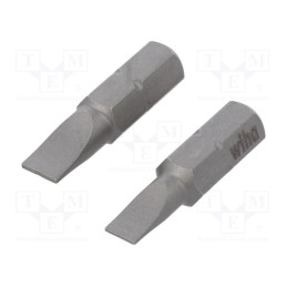 10 set : 7863 - Kit: screwdriver bits, slot, hardened, 25mm, Size: SL 4,5,SL 5,5