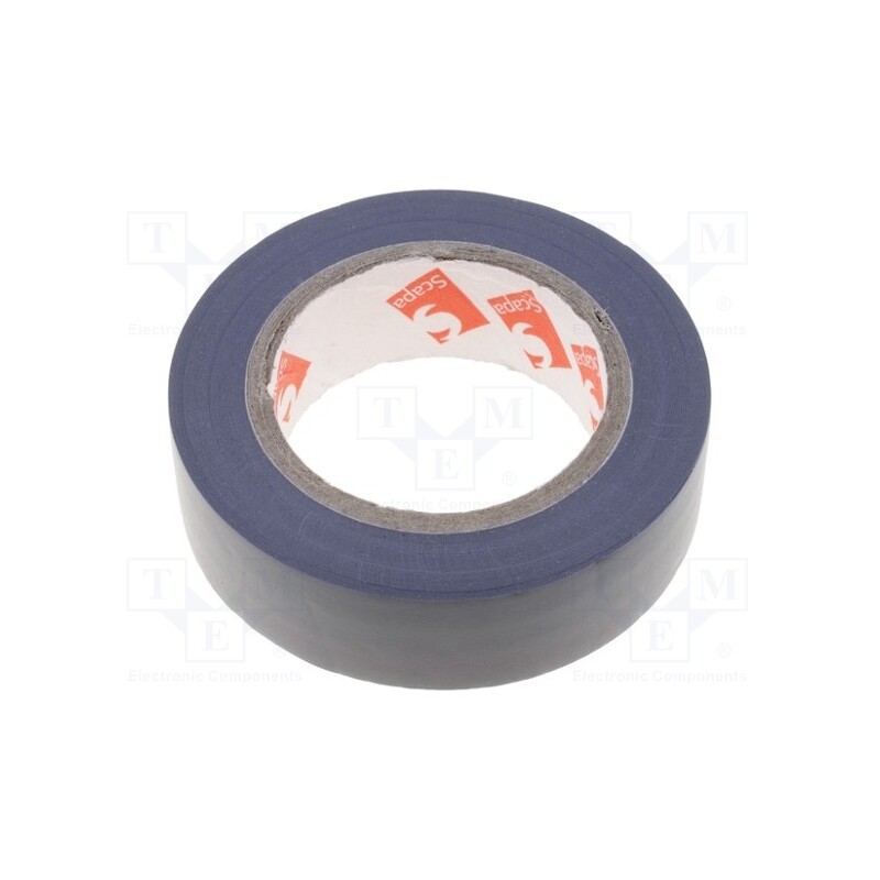 20 rol : SCAPA-2702-15X10 - Tape: electrical insulating, W: 15mm, L: 10m, Thk: 130um, grey, 180%