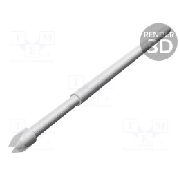 10 pcs : TK 0045N X 1,50 C 200 A - Test needle, Operational spring compression: 5.1mm, 3A, TK0045N