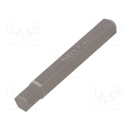 10 pcs : 40627 - Screwdriver bit, hex key, HEX 9/64', Overall len: 28mm, MICRO