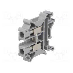 10 pcs : UK 6 N 3004524 - Splice terminal: rail, 0.2÷6mm2, ways: 1, terminals: 2, grey, 800V