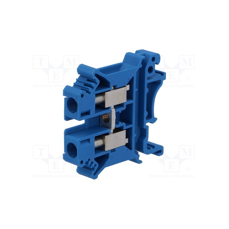 10 pcs : UK 6 N BU 3004977 - Splice terminal: rail, 0.2÷6mm2, ways: 1, terminals: 2, blue, 800V