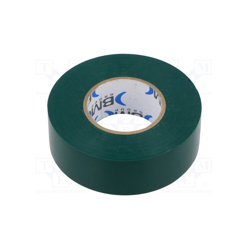 10 rol : BMESB2525VE - Tape: electrical insulating, W: 25mm, L: 25m, Thk: 0.15mm, green
