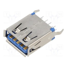 20 pcs : USB1086-GF-B - Socket, USB A, THT, PIN: 9, vertical, USB 3.0, 3A