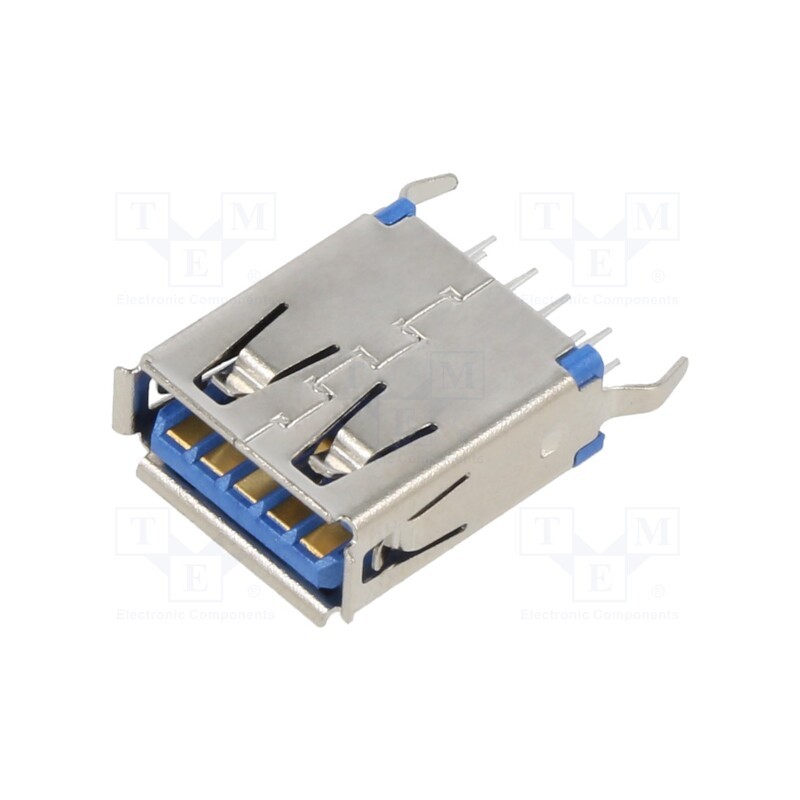 20 pcs : USB1086-GF-B - Socket, USB A, THT, PIN: 9, vertical, USB 3.0, 3A