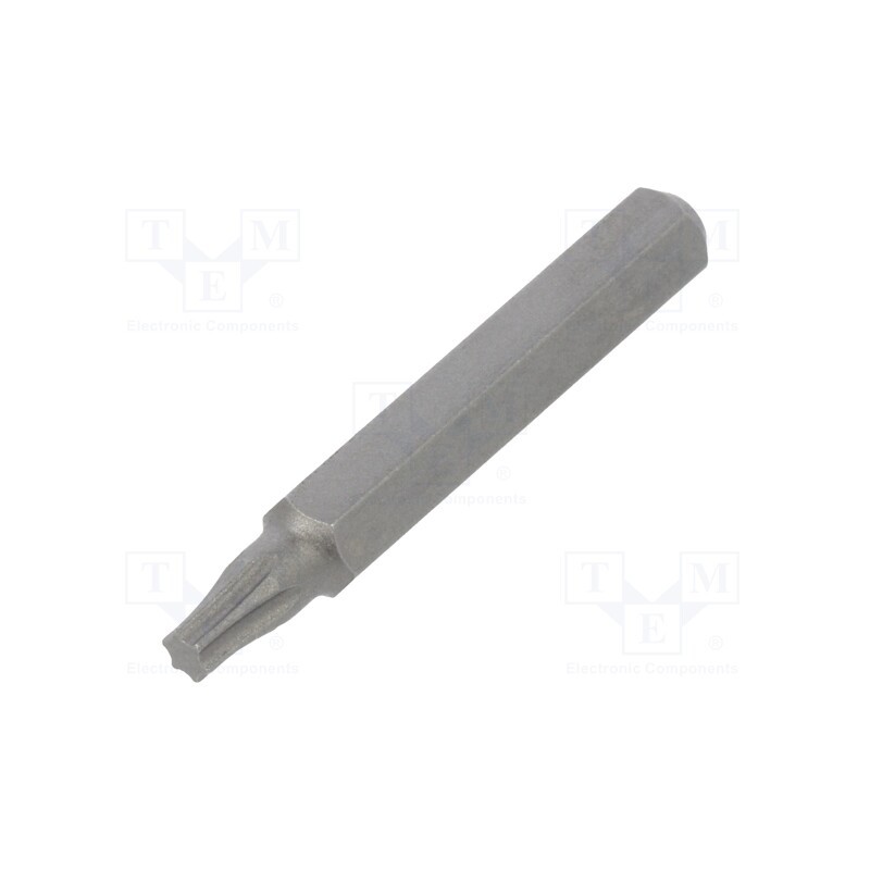 10 pcs : 40635 - Screwdriver bit, Torx®, TX08, Overall len: 28mm, MICRO